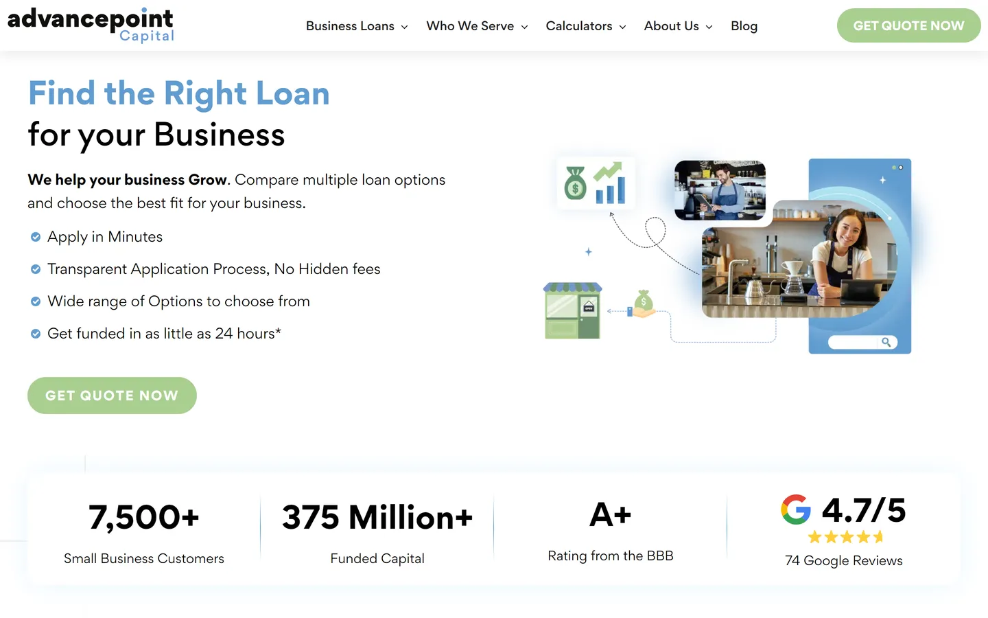 AdvancePoint Capital website screenshot