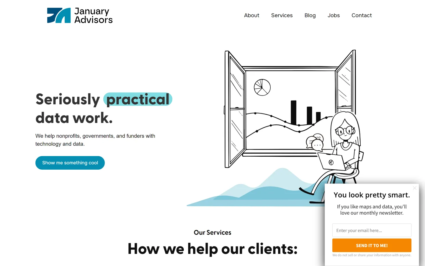 January Advisors website screenshot