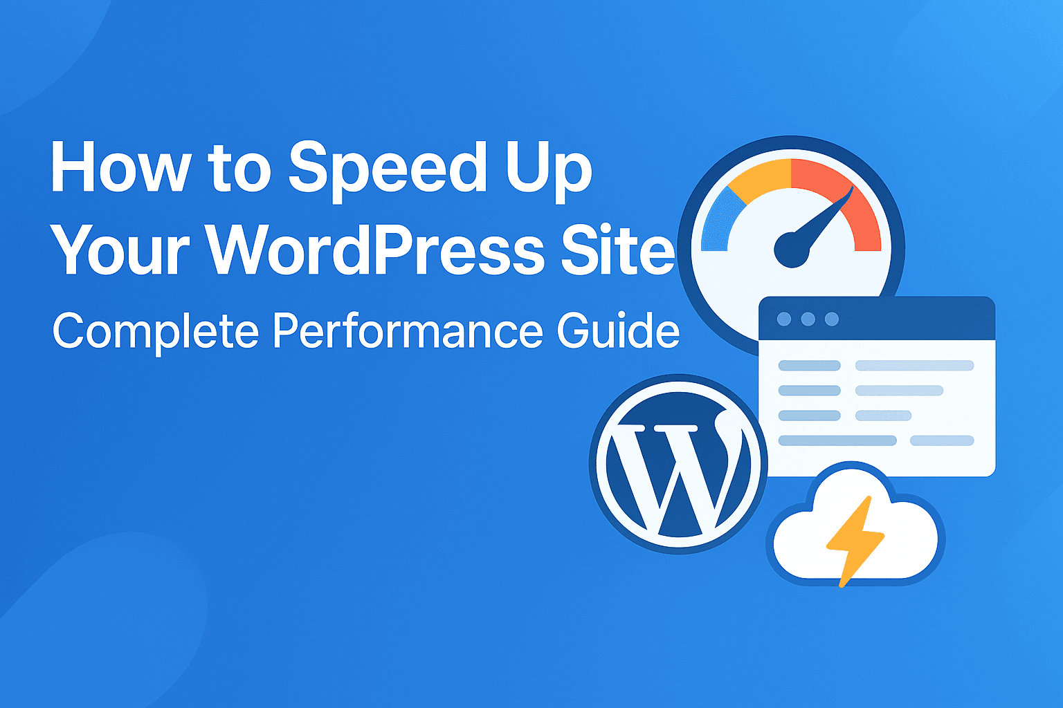 How to Speed Up Your WordPress Site: Complete Performance Guide - Performance guide thumbnail